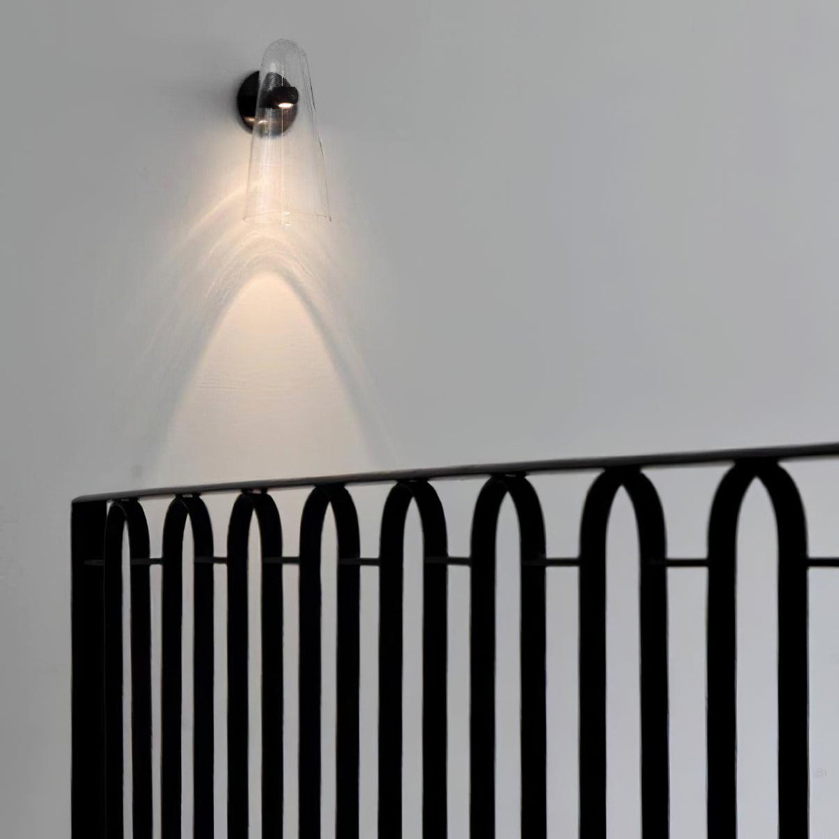 Yoke aplique de pared de vidrio