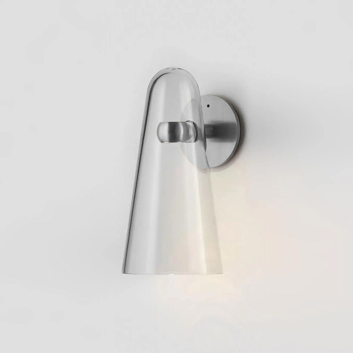 Lioririella aplique de pared con pantalla de vidrio cónico