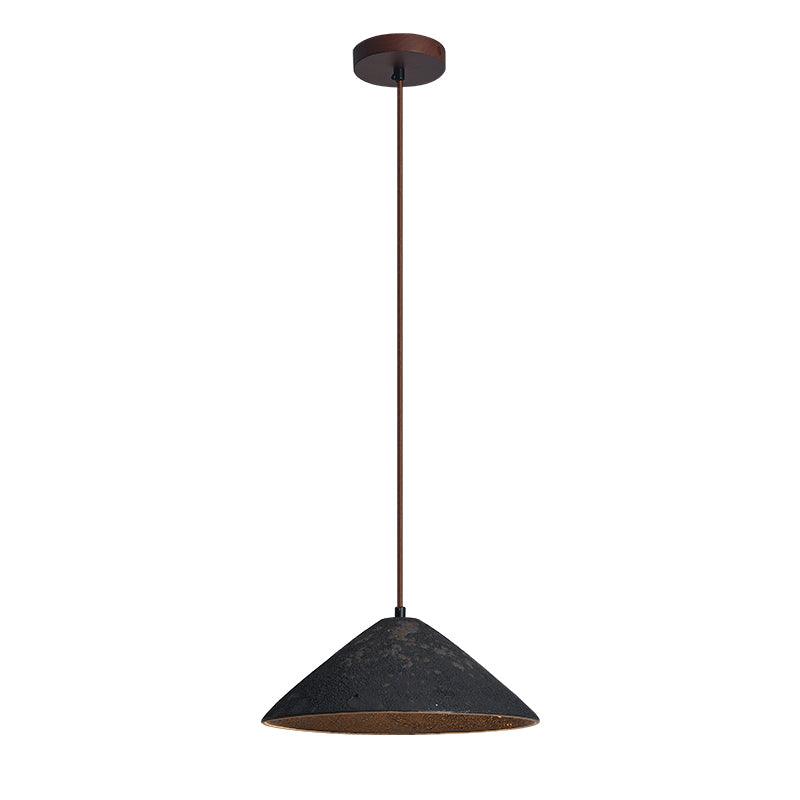 Sura lámpara colgante de cerámica cónica rústica vintage minimalista