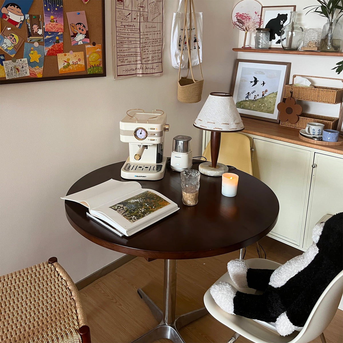 Taylor lámpara de mesa vintage de tejido