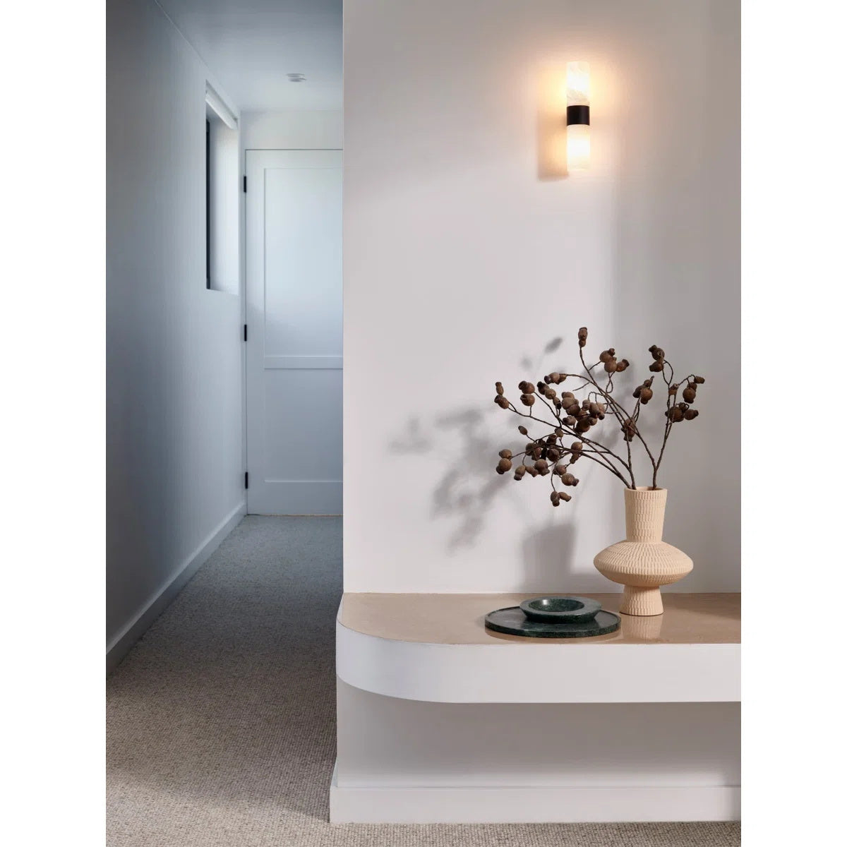 Alight aplique de pared alabastro