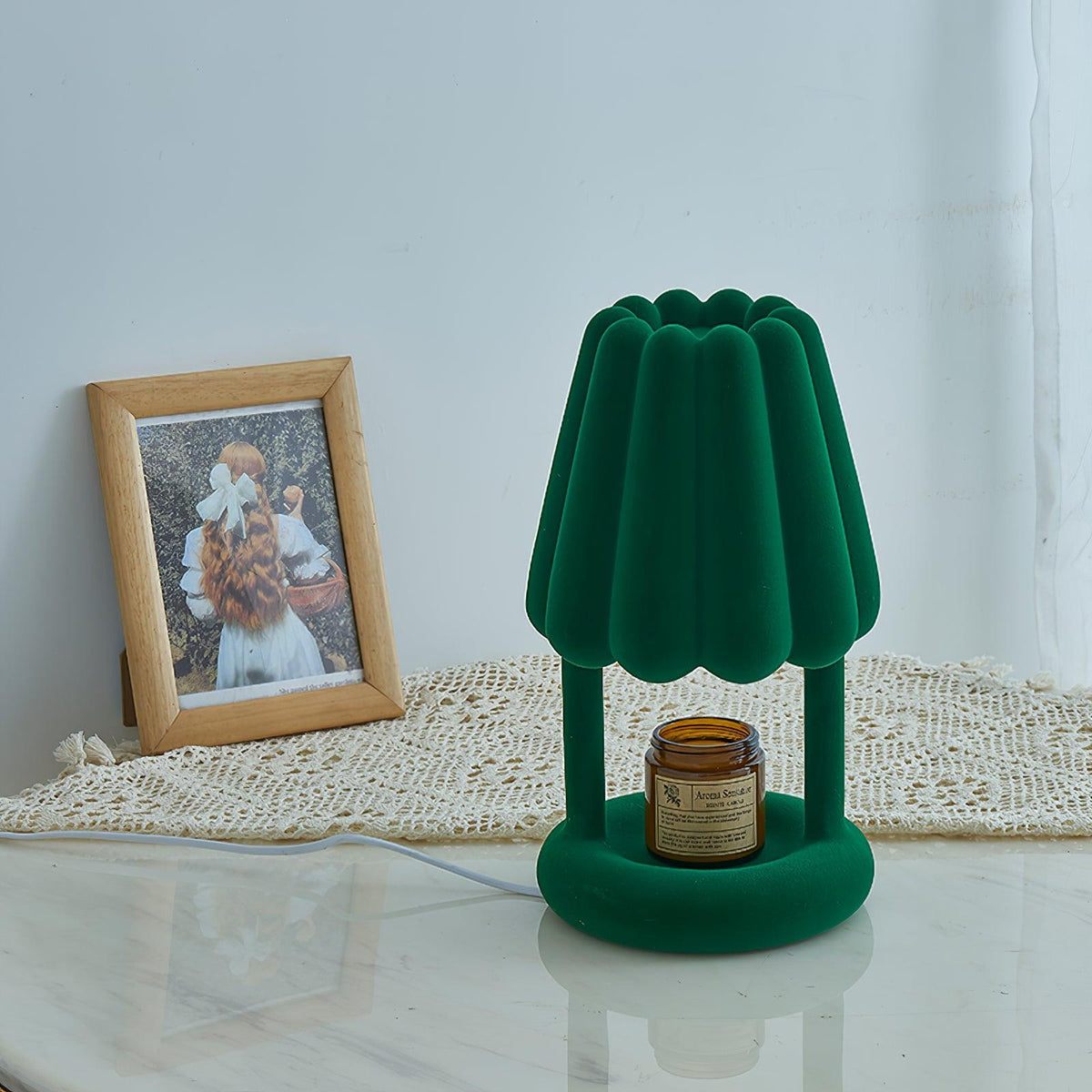 Lucoiella lámpara de mesa moderna de resina