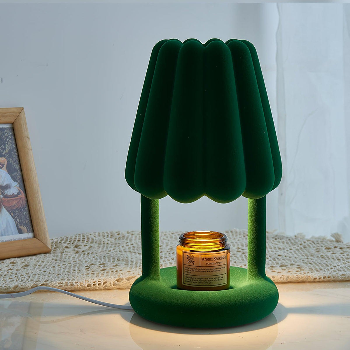 Lucoiella lámpara de mesa moderna de resina
