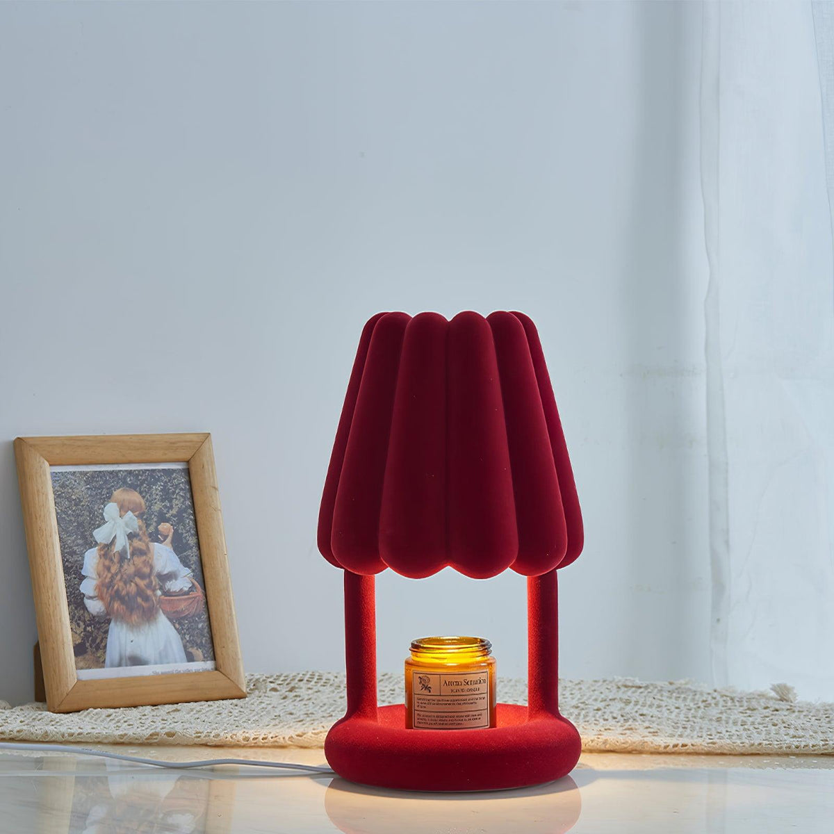 Lucoiella lámpara de mesa moderna de resina