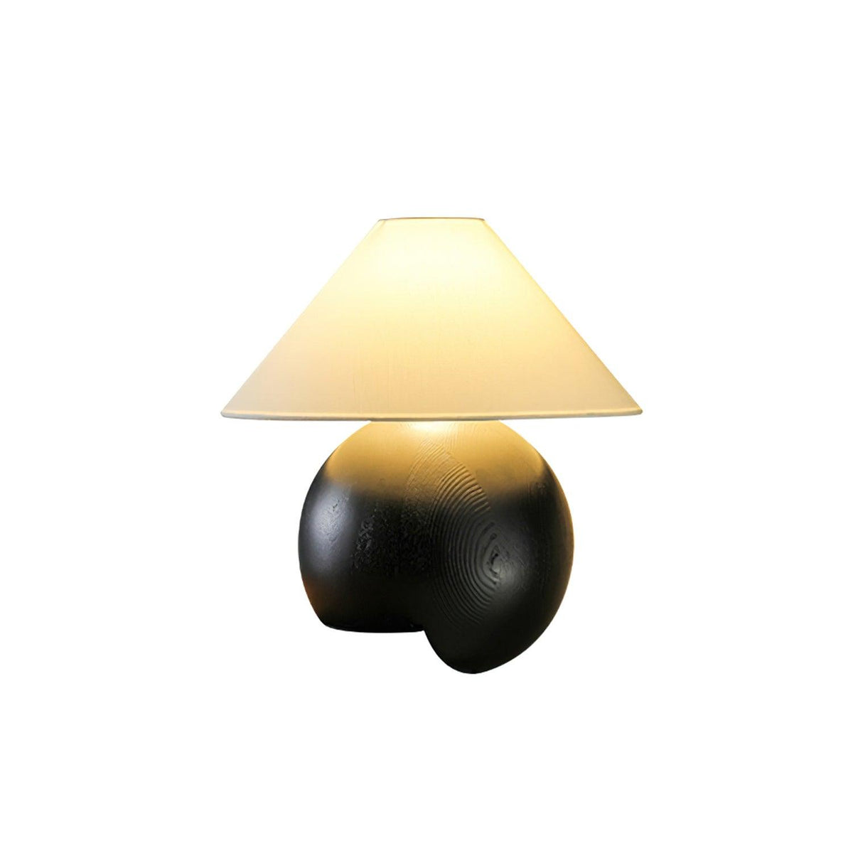 Halise lámpara de mesa de madera orgánica