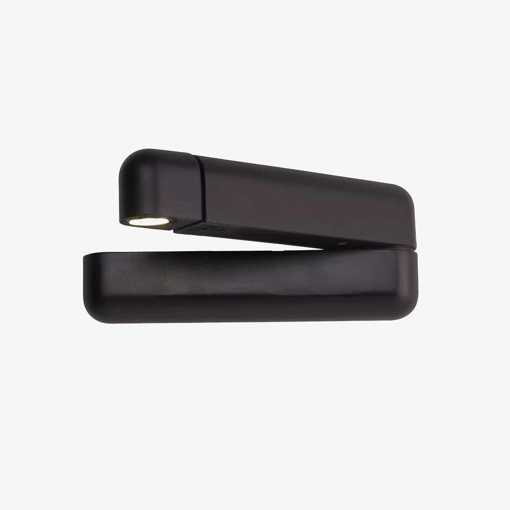 Soreora aplique de pared negro LED regulable con puerto USB