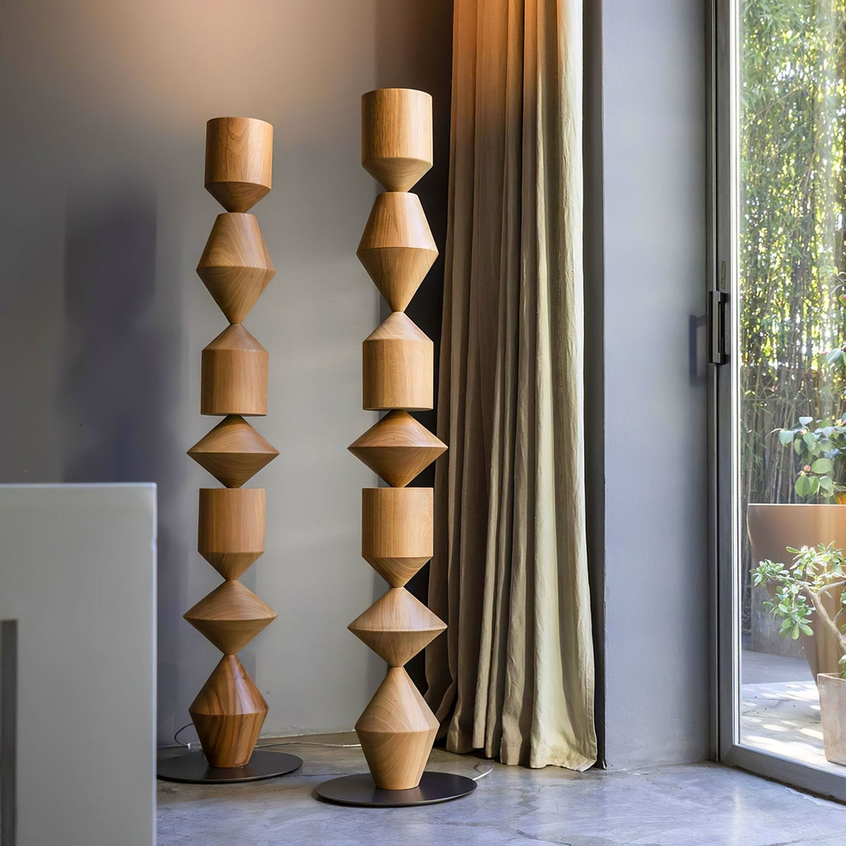 Drisen lámpara de pie minimalista de madera