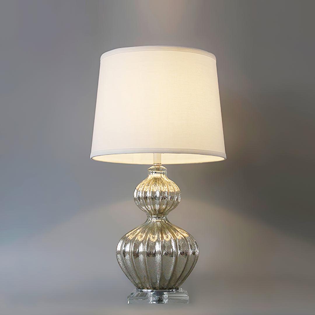 Gloria lámpara de mesa elegante de vidrio