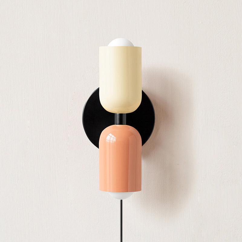 Teriielle aplique de pared verde negro minimalista enchufe enchufable