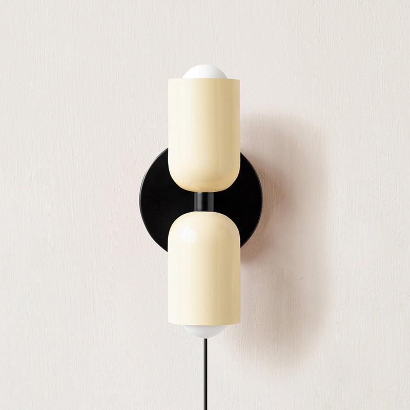 Teriielle aplique de pared verde negro minimalista enchufe enchufable