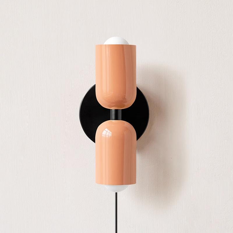 Teriielle aplique de pared verde negro minimalista enchufe enchufable