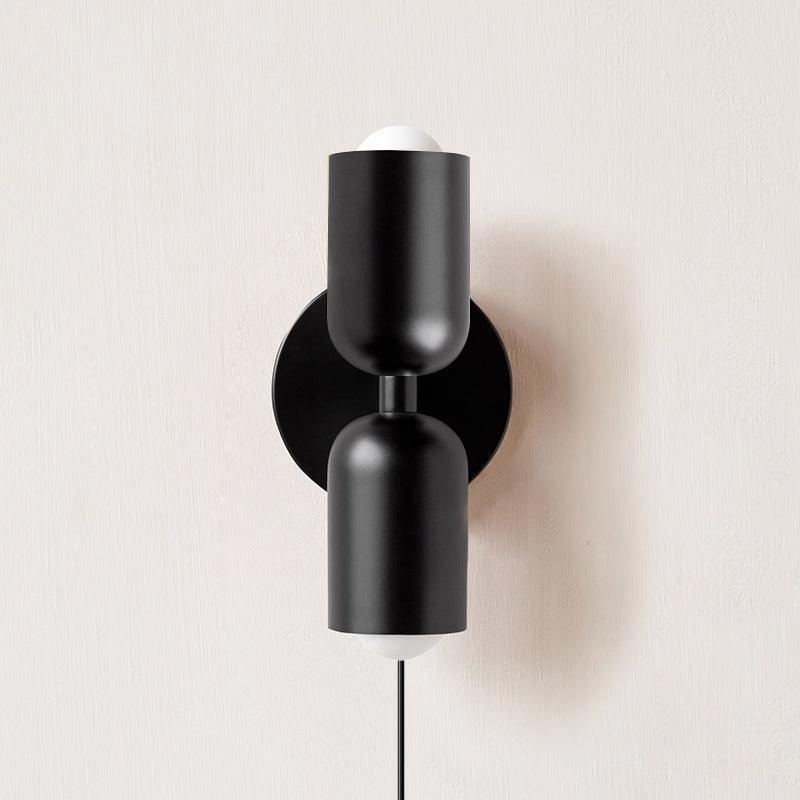 Teriielle aplique de pared verde negro minimalista enchufe enchufable