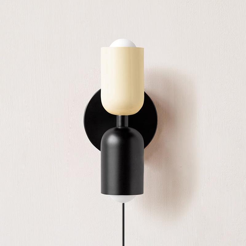 Teriielle aplique de pared verde negro minimalista enchufe enchufable