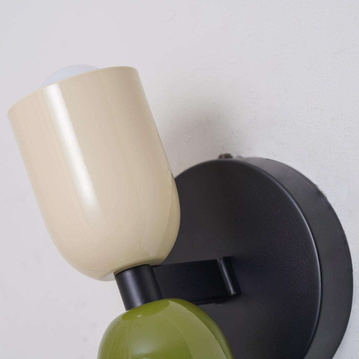 Teriielle aplique de pared verde negro minimalista enchufe enchufable