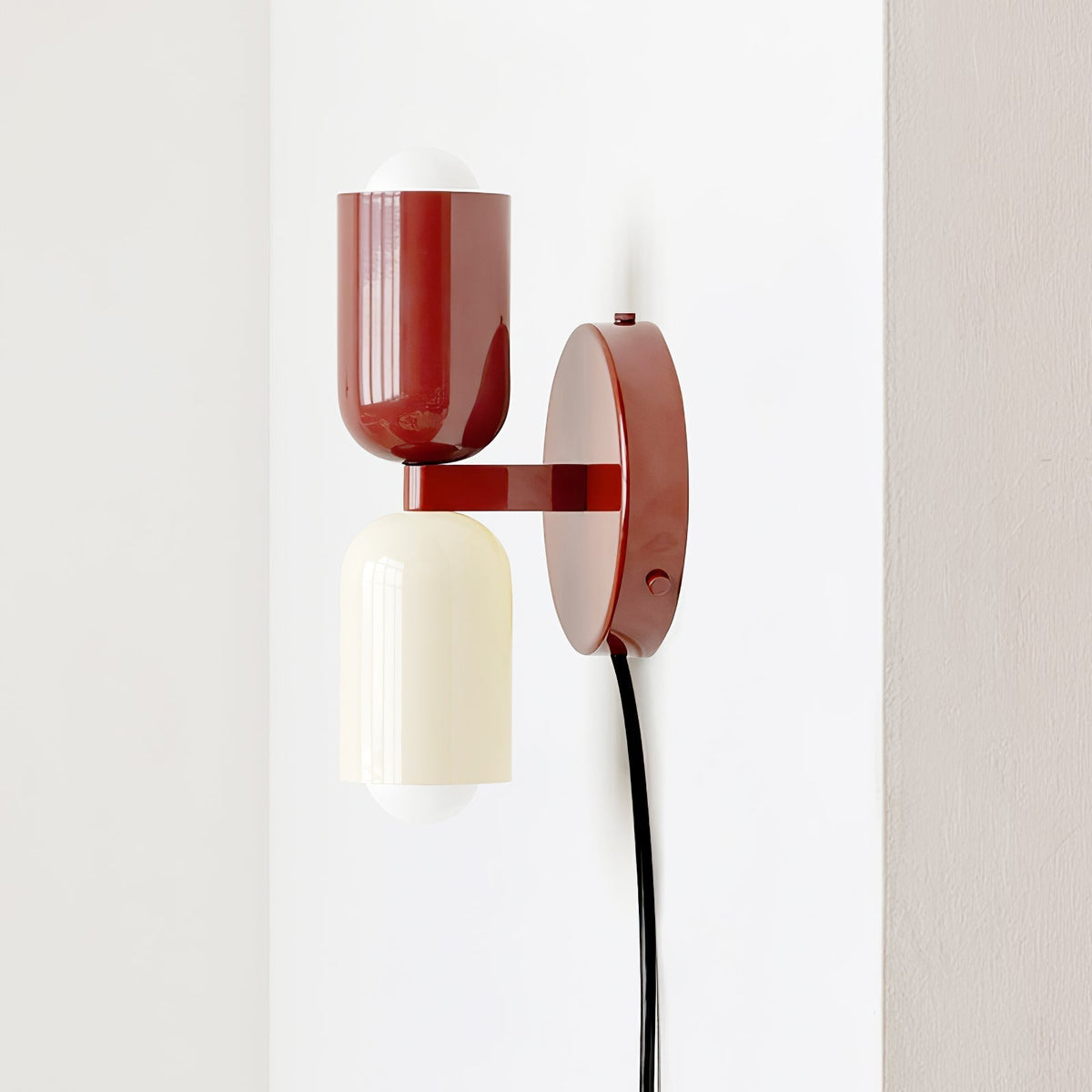 Teriielle aplique de pared verde negro minimalista enchufe enchufable