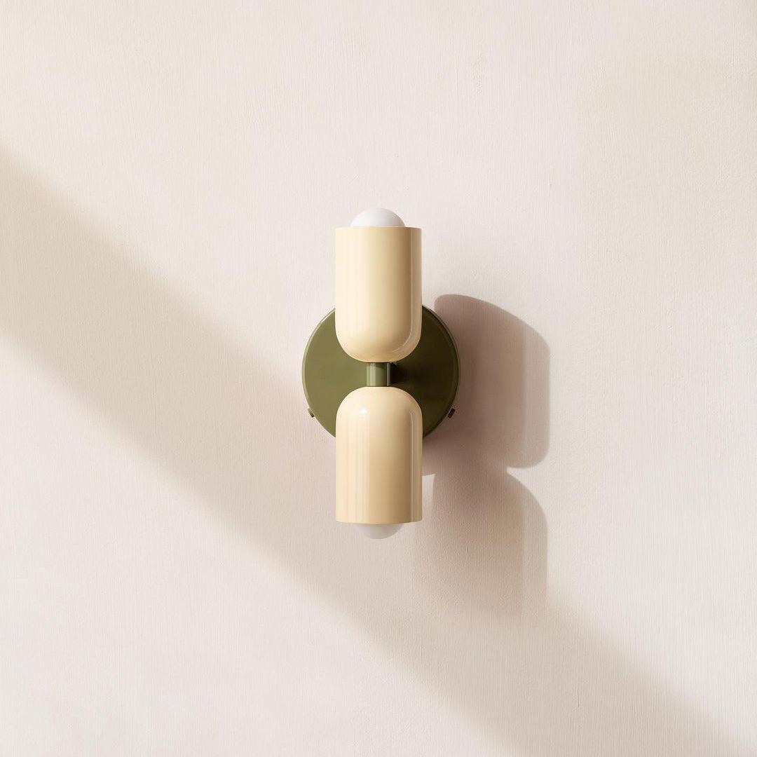Teriielle aplique de pared verde negro minimalista enchufe enchufable