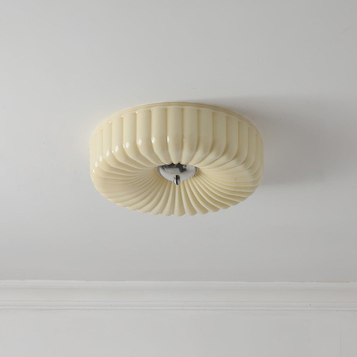 Mivone plafón de vidrio crema