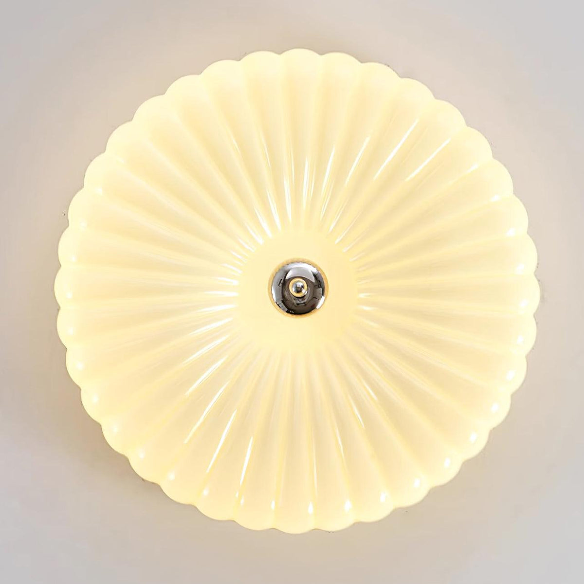 Mivone plafón de vidrio crema