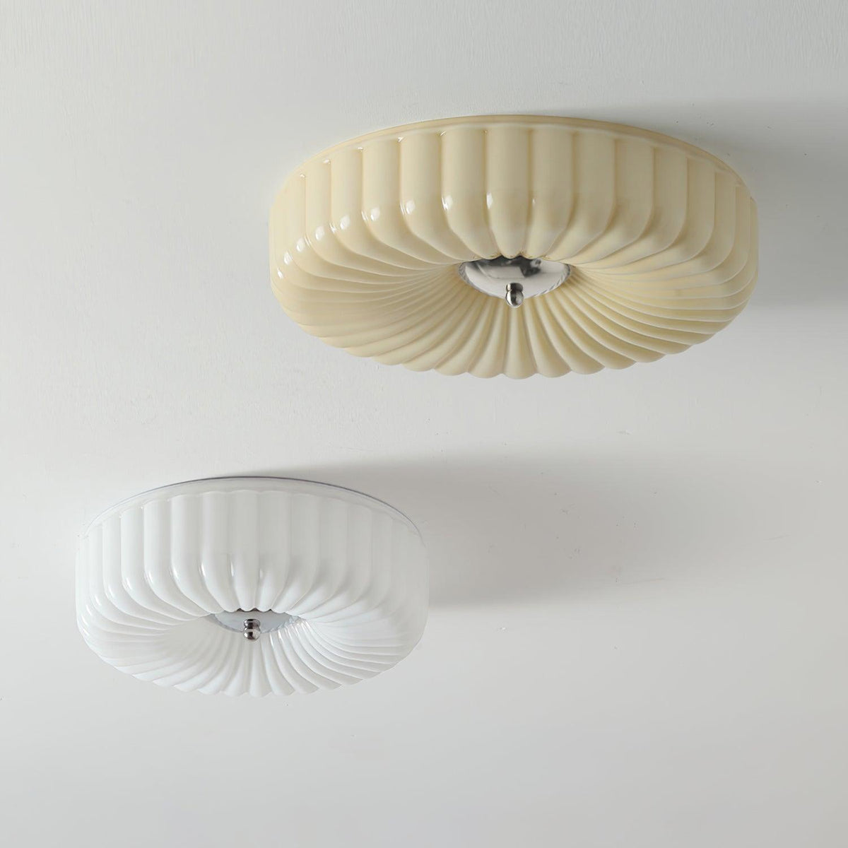 Mivone plafón de vidrio crema