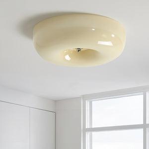 Cam lámpara de techo moderna minimalista de vidrio con diseño en espiral