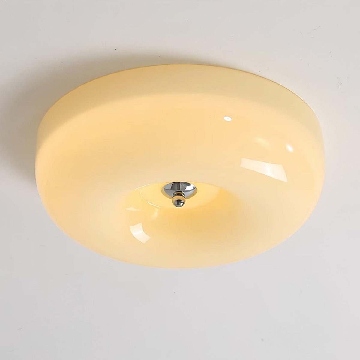 Cam lámpara de techo moderna minimalista de vidrio con diseño en espiral