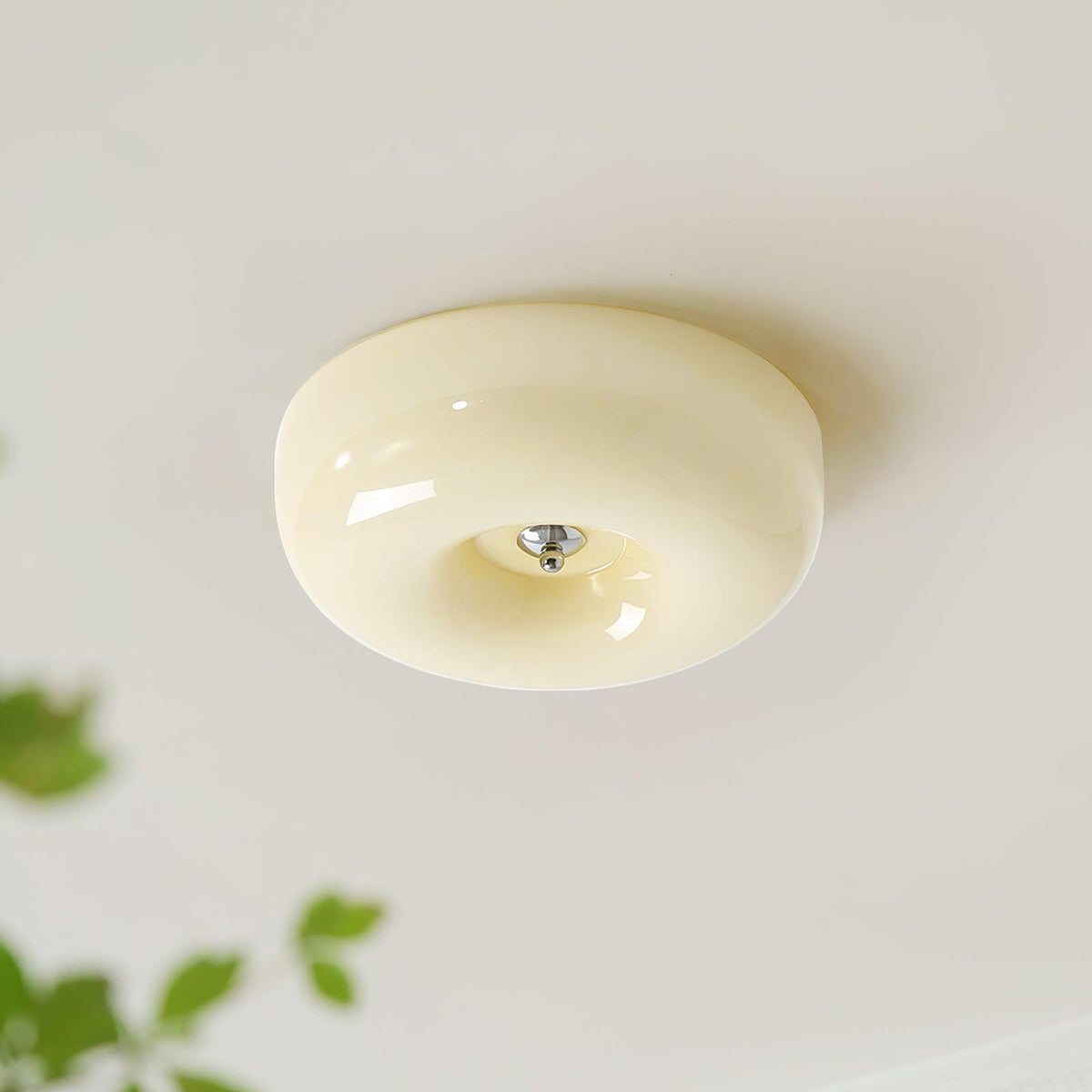 Cam lámpara de techo moderna minimalista de vidrio con diseño en espiral