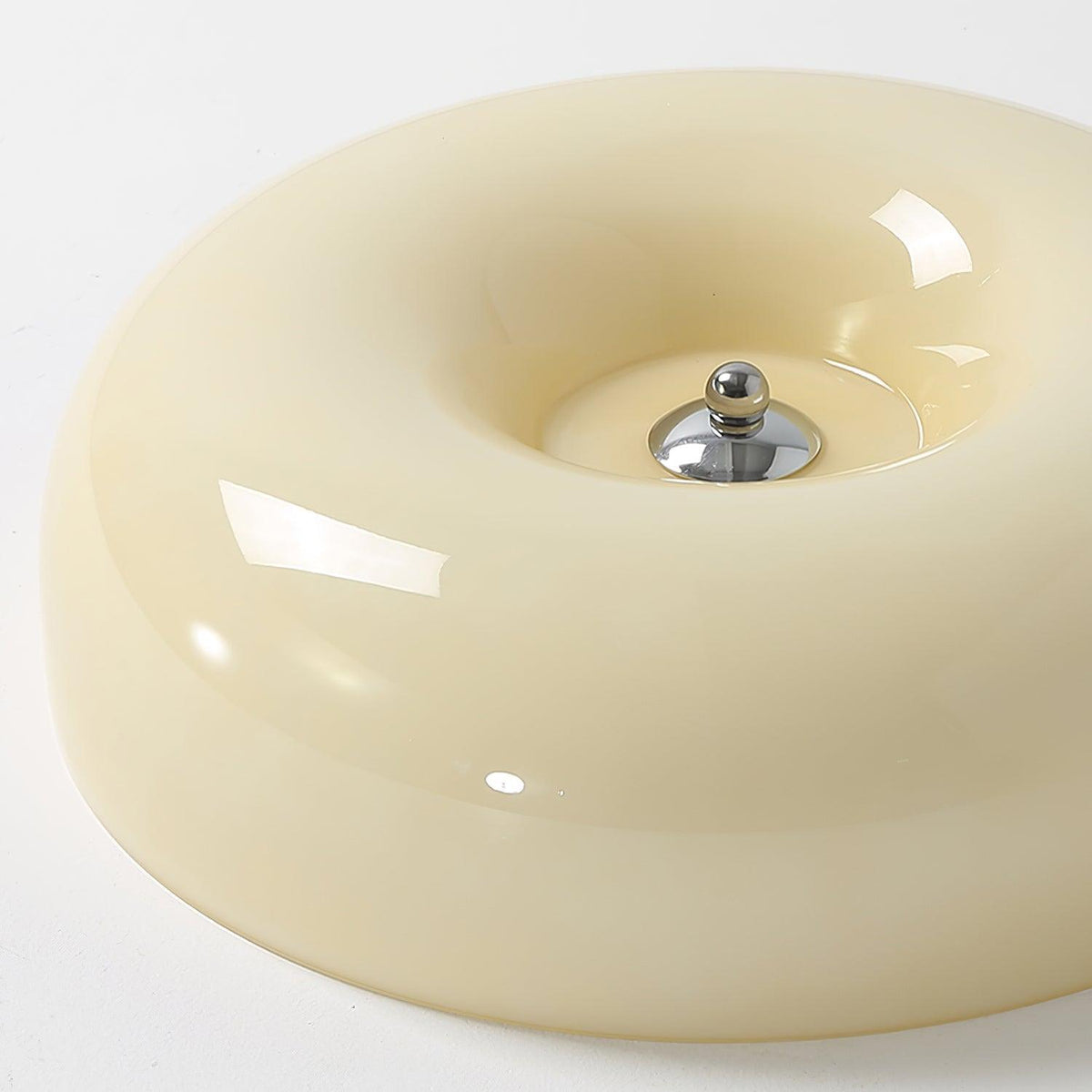 Velisiel lámpara de araña Cream Pudding con vidrio soplado