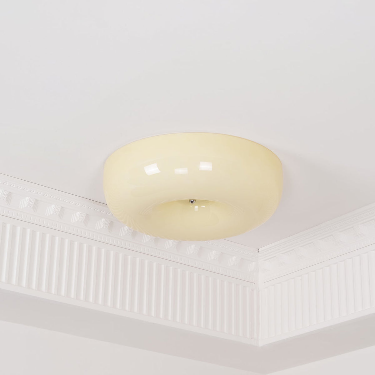 Velisiel lámpara de araña Cream Pudding con vidrio soplado