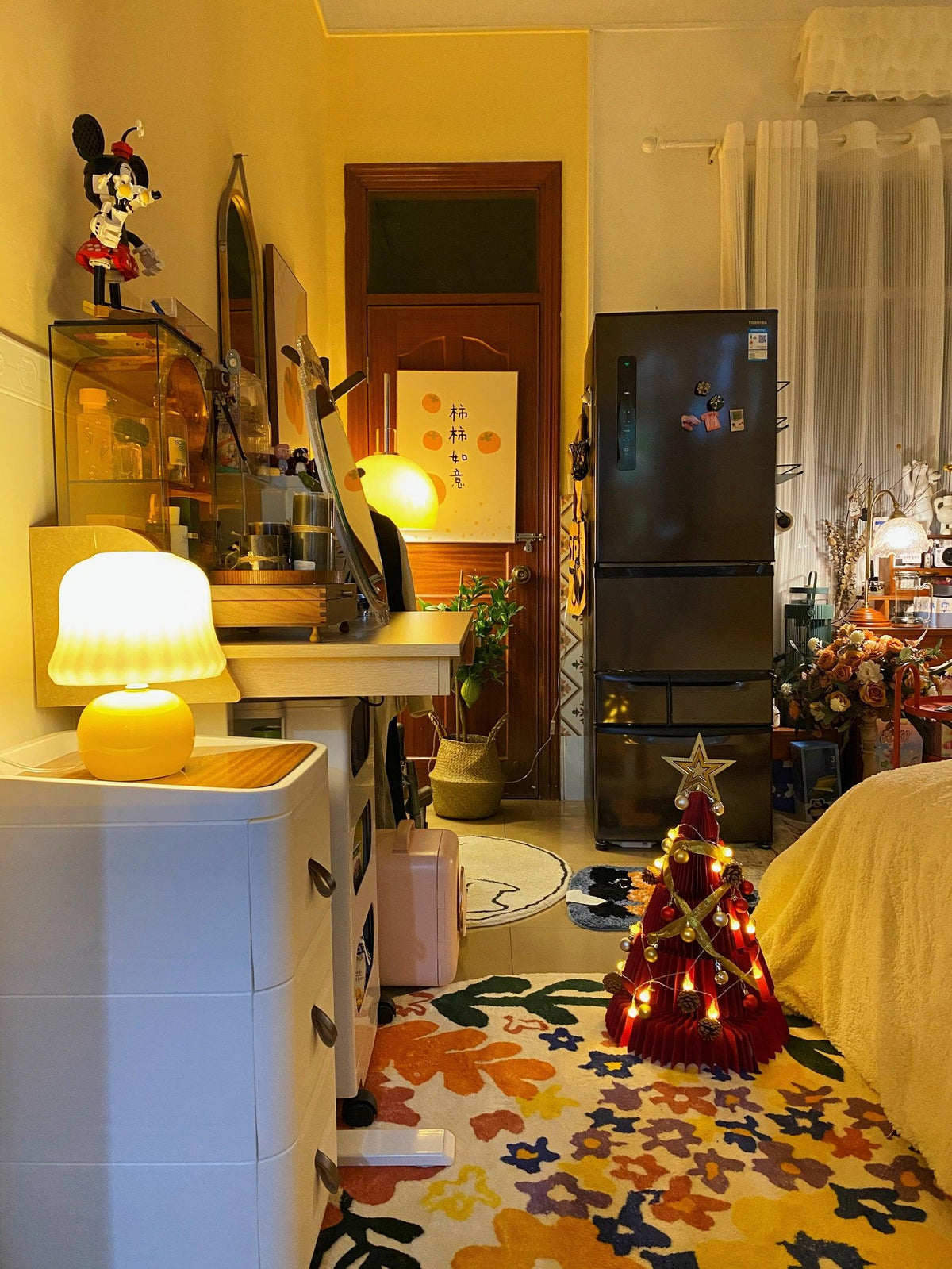 Holg lámpara de mesa de cerámica y lujo