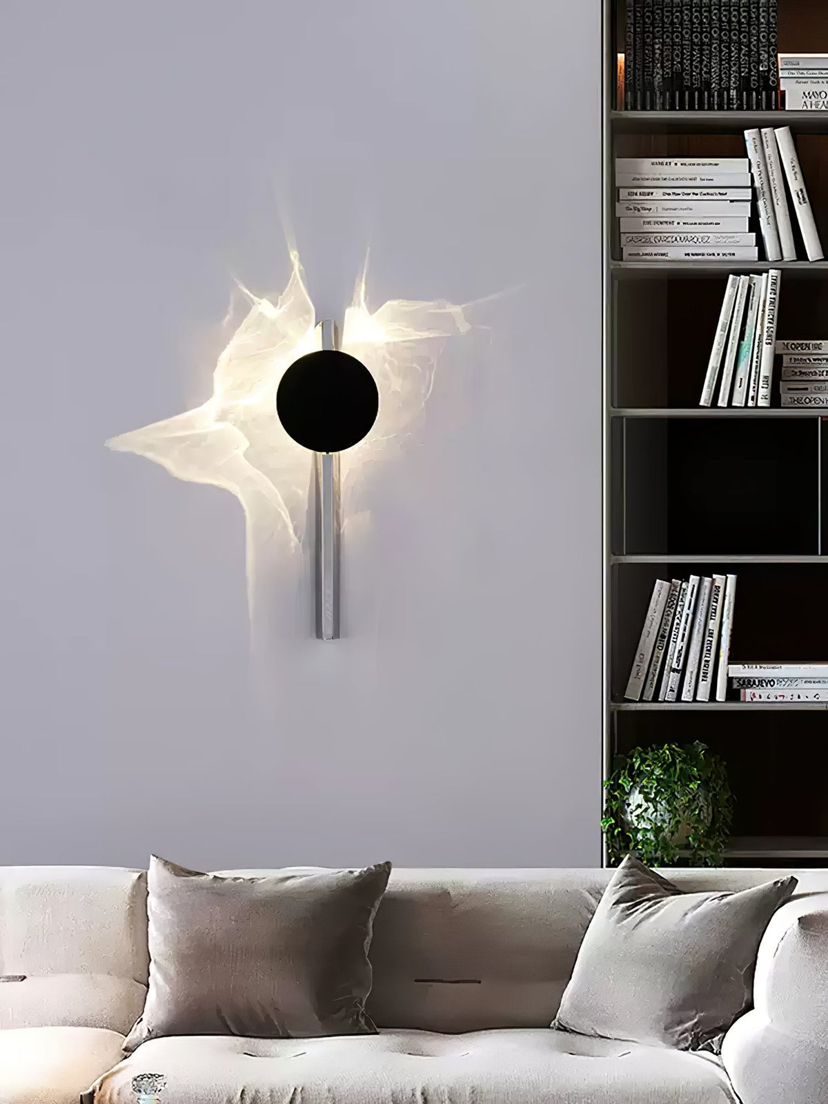 Pethr aplique de pared onda minimalista de acero