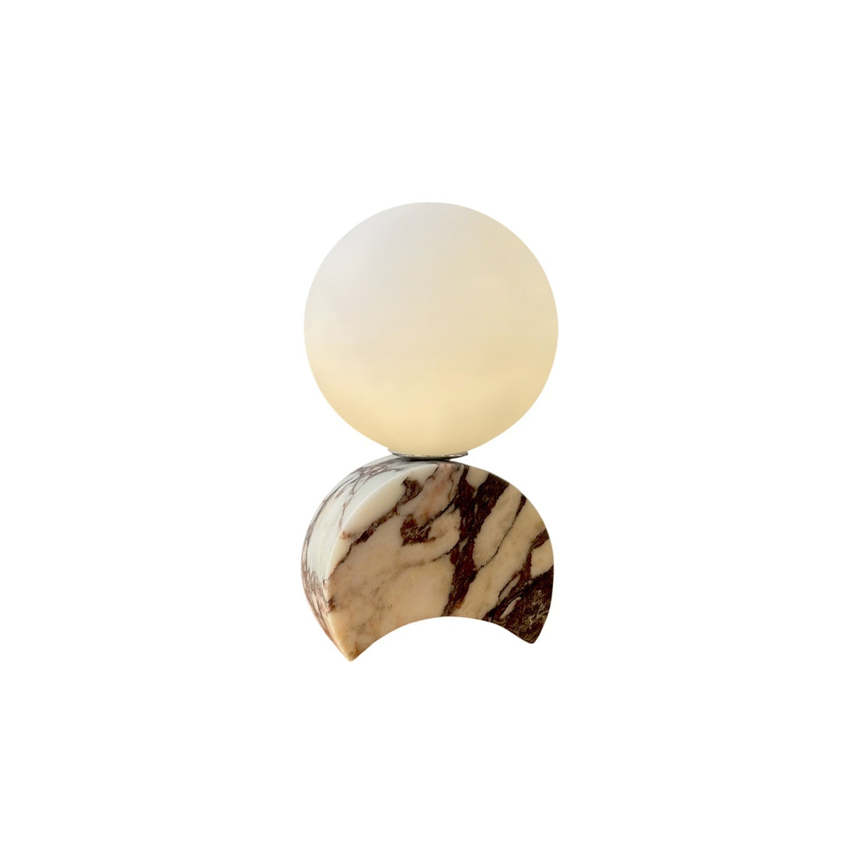 Crescent lámpara de mesa de mármol