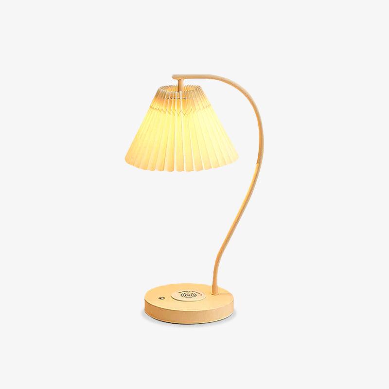 Evlaeus lámpara de mesa minimalista de madera para escritorio
