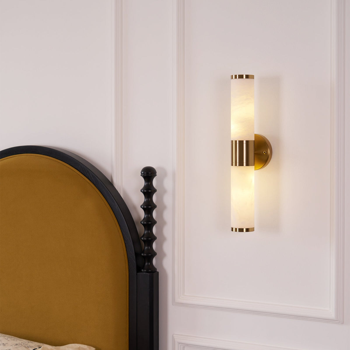 Tira aplique de pared minimalista alabastro