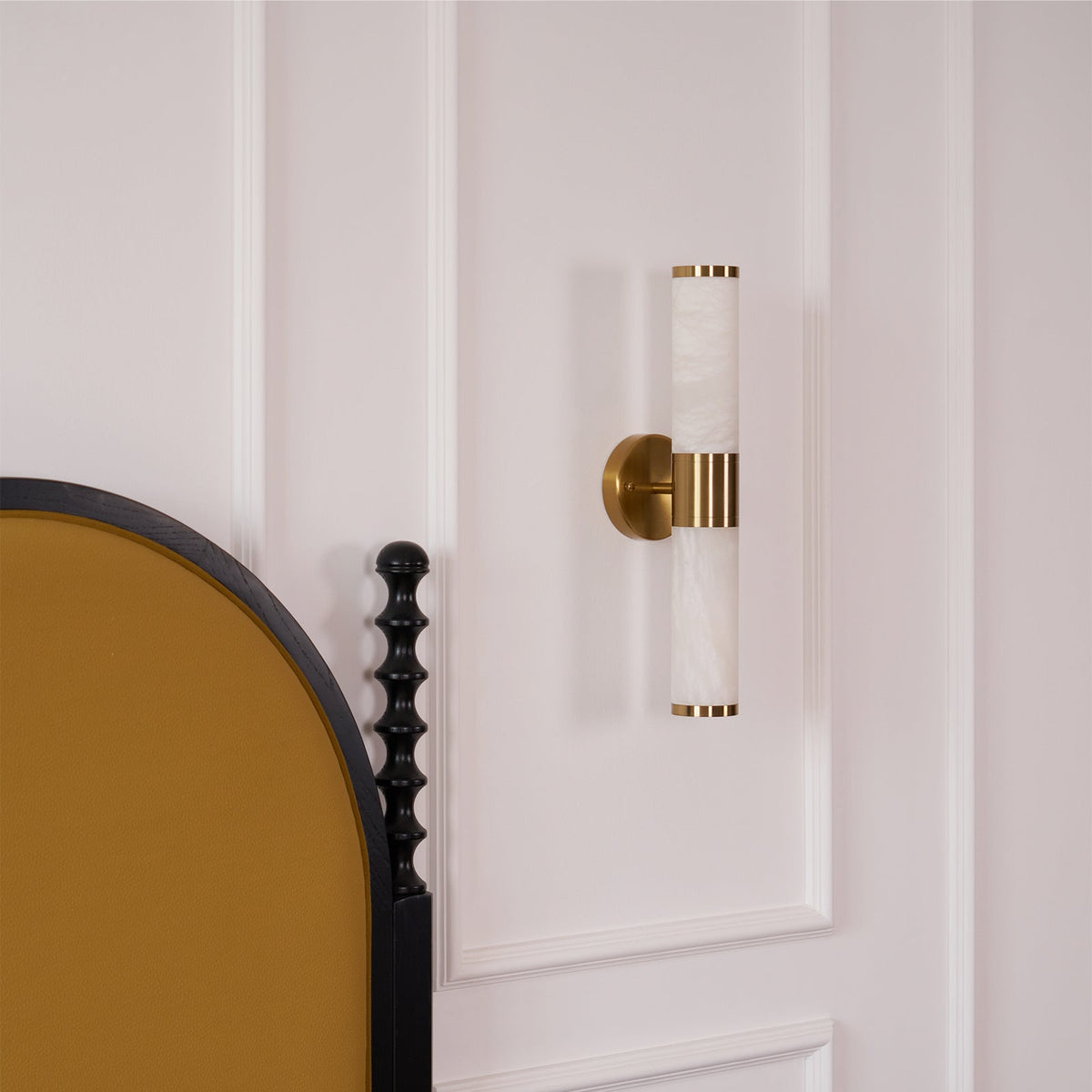 Tira aplique de pared minimalista alabastro