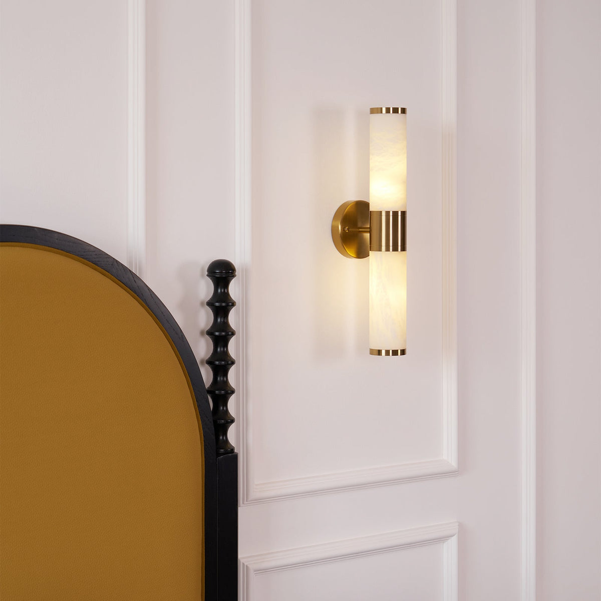 Tira aplique de pared minimalista alabastro