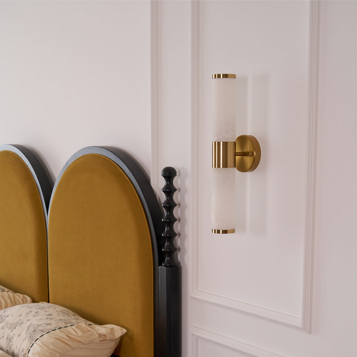 Tira aplique de pared minimalista alabastro
