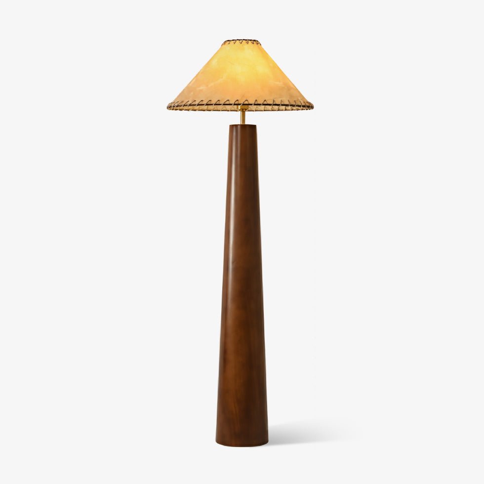 Syleelia lámpara de pie de madera de caucho