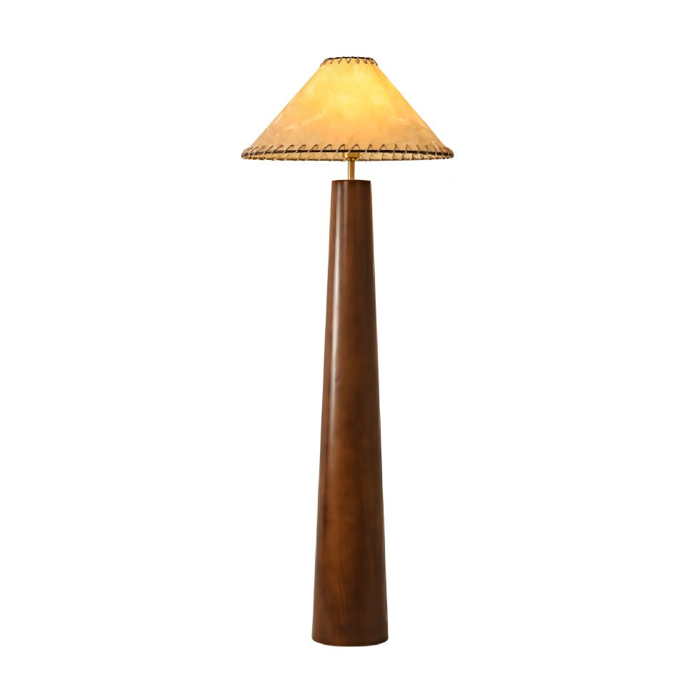 Syleelia lámpara de pie de madera de caucho