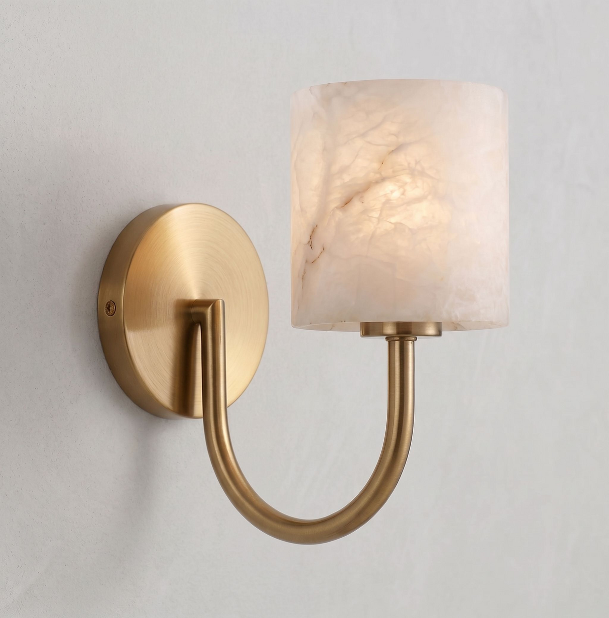 Sedgewick Aplique de pared de alabastro