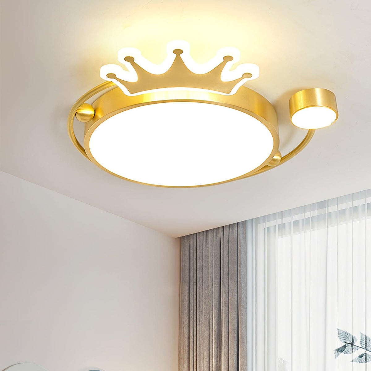 Aloror lámpara de techo de estilo clásico Art Crown