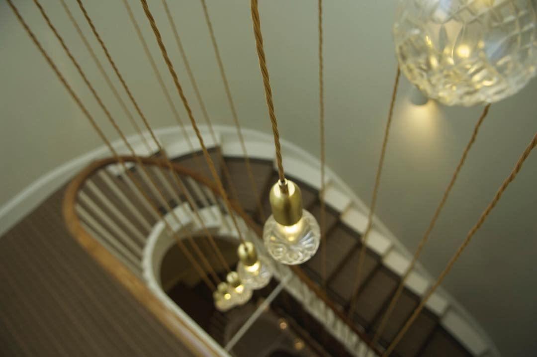 Selanielle lámpara colgante con bombilla de cristal