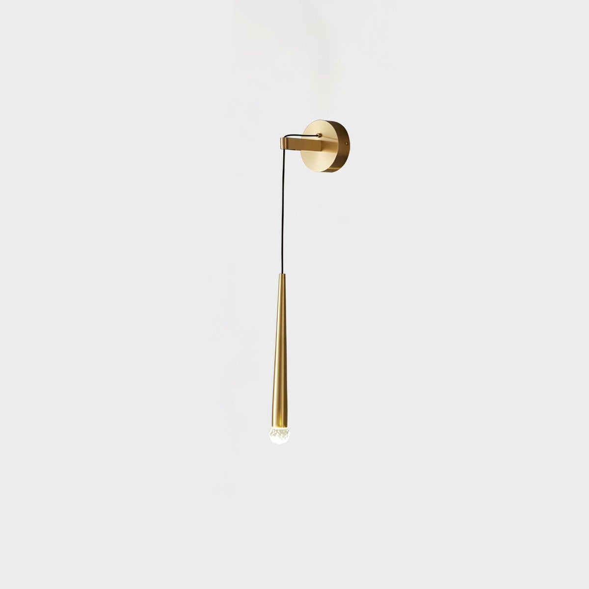 Dava aplique de pared moderno minimalista cónico de cristal