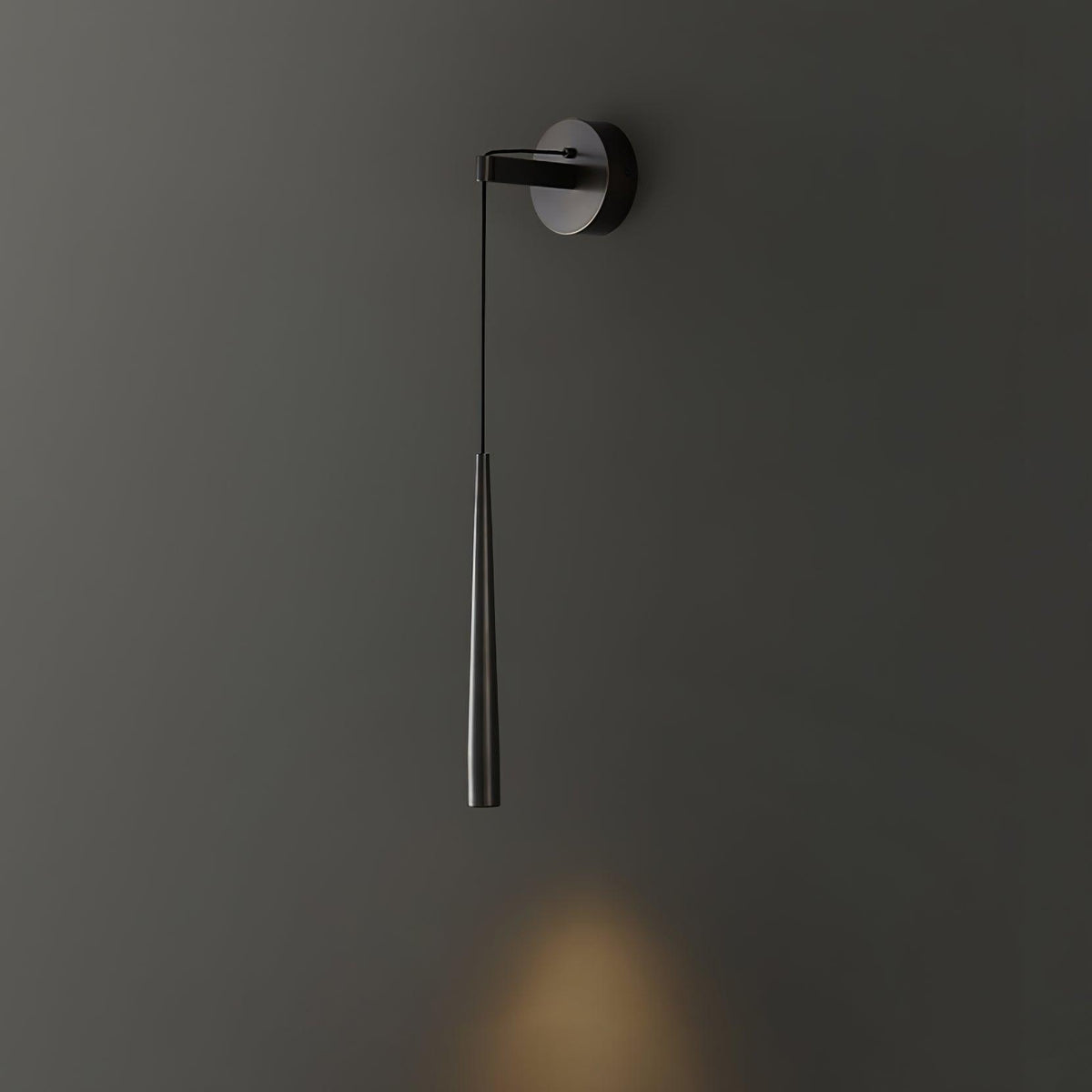 Dava aplique de pared moderno minimalista cónico de cristal