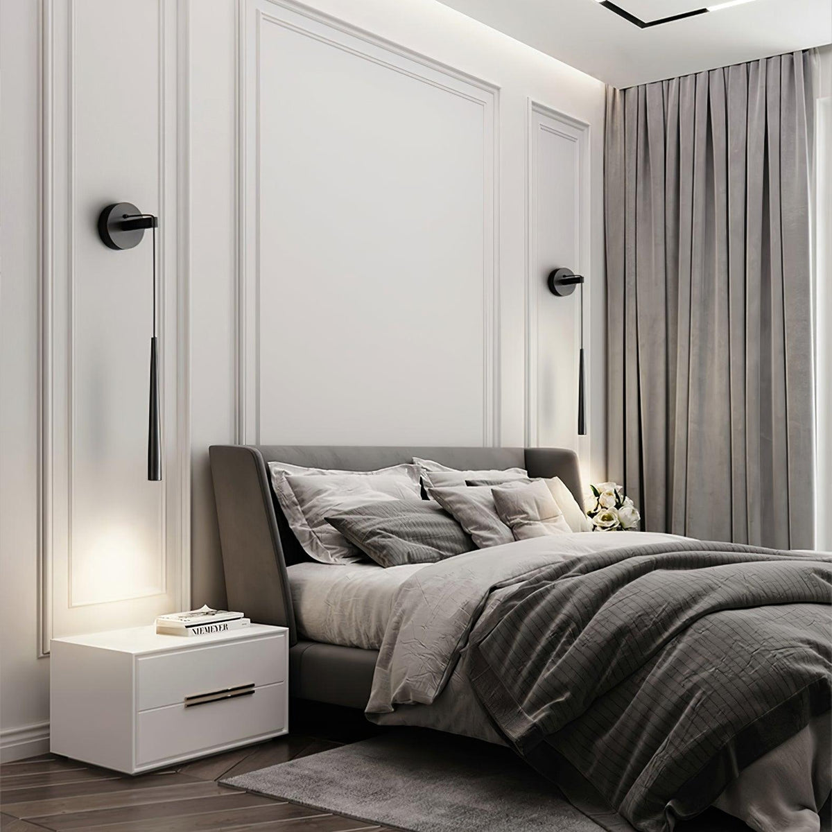 Dava aplique de pared moderno minimalista cónico de cristal