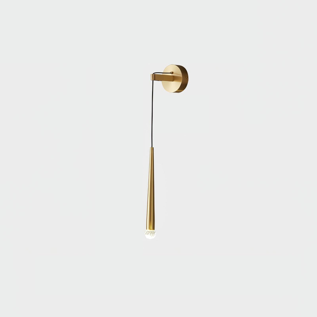 Dava aplique de pared moderno minimalista cónico de cristal