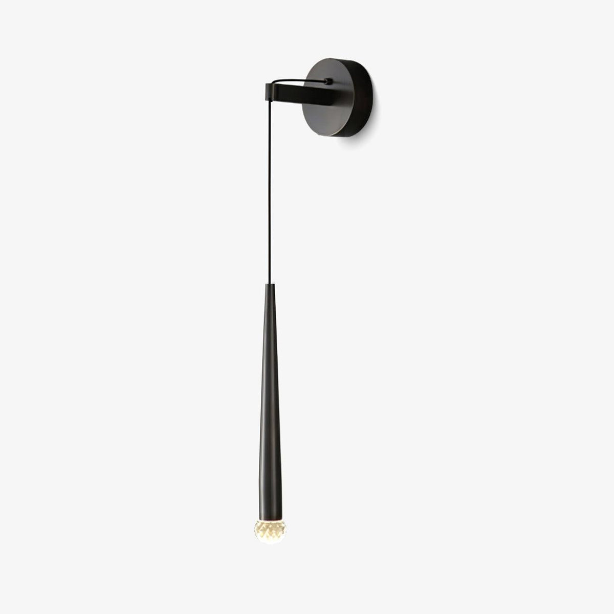 Dava aplique de pared moderno minimalista cónico de cristal