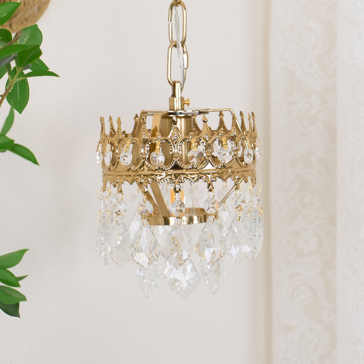 Ivmarila aplique de pared Corona de Arte nórdico en cristal