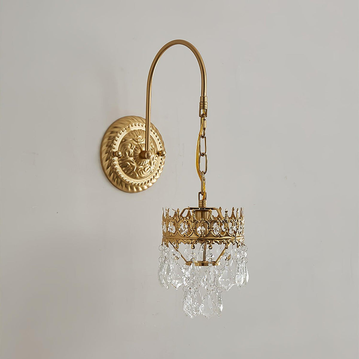 Ivmarila aplique de pared Corona de Arte nórdico en cristal