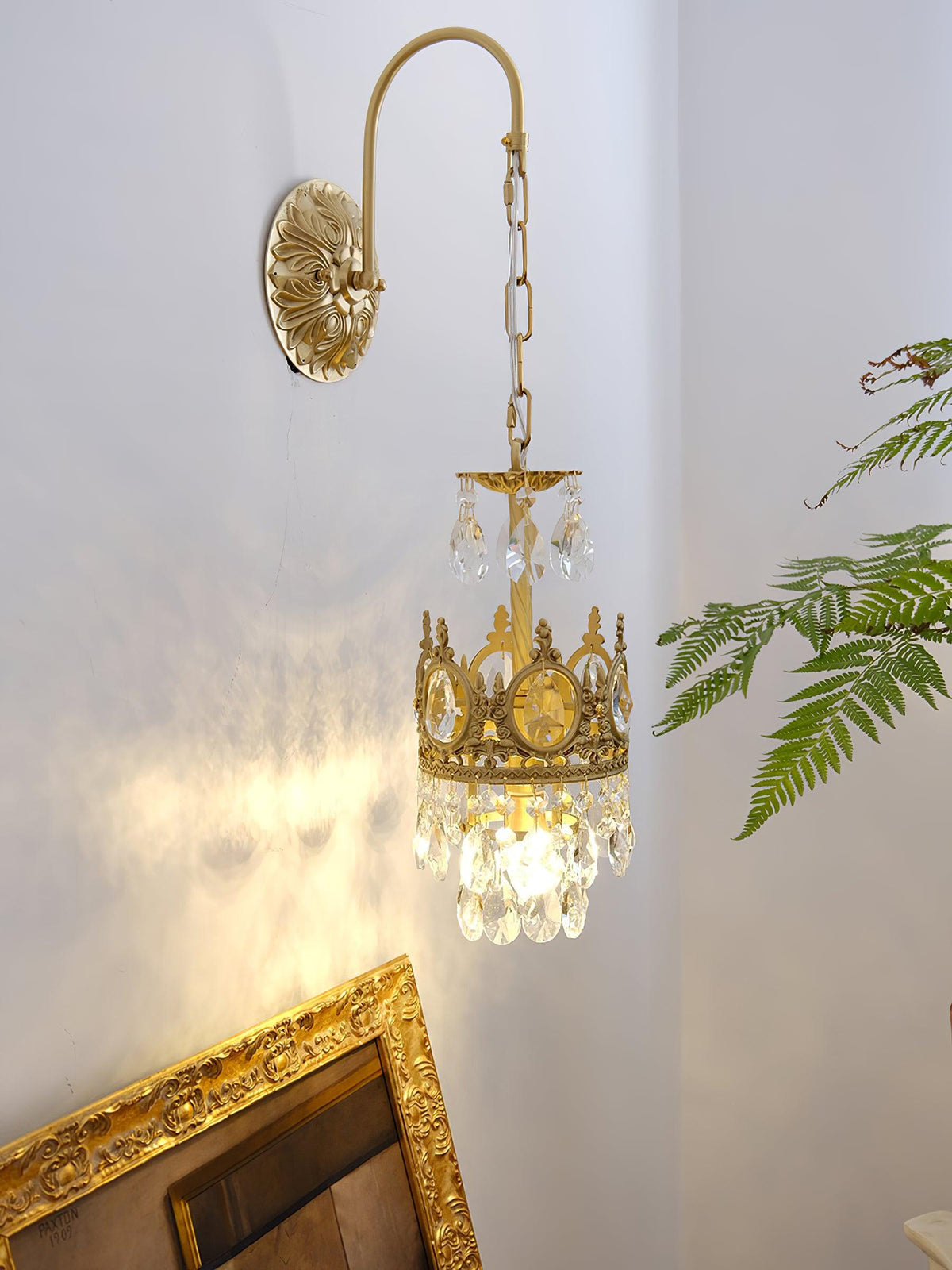 Aplique de pared cristal Crown