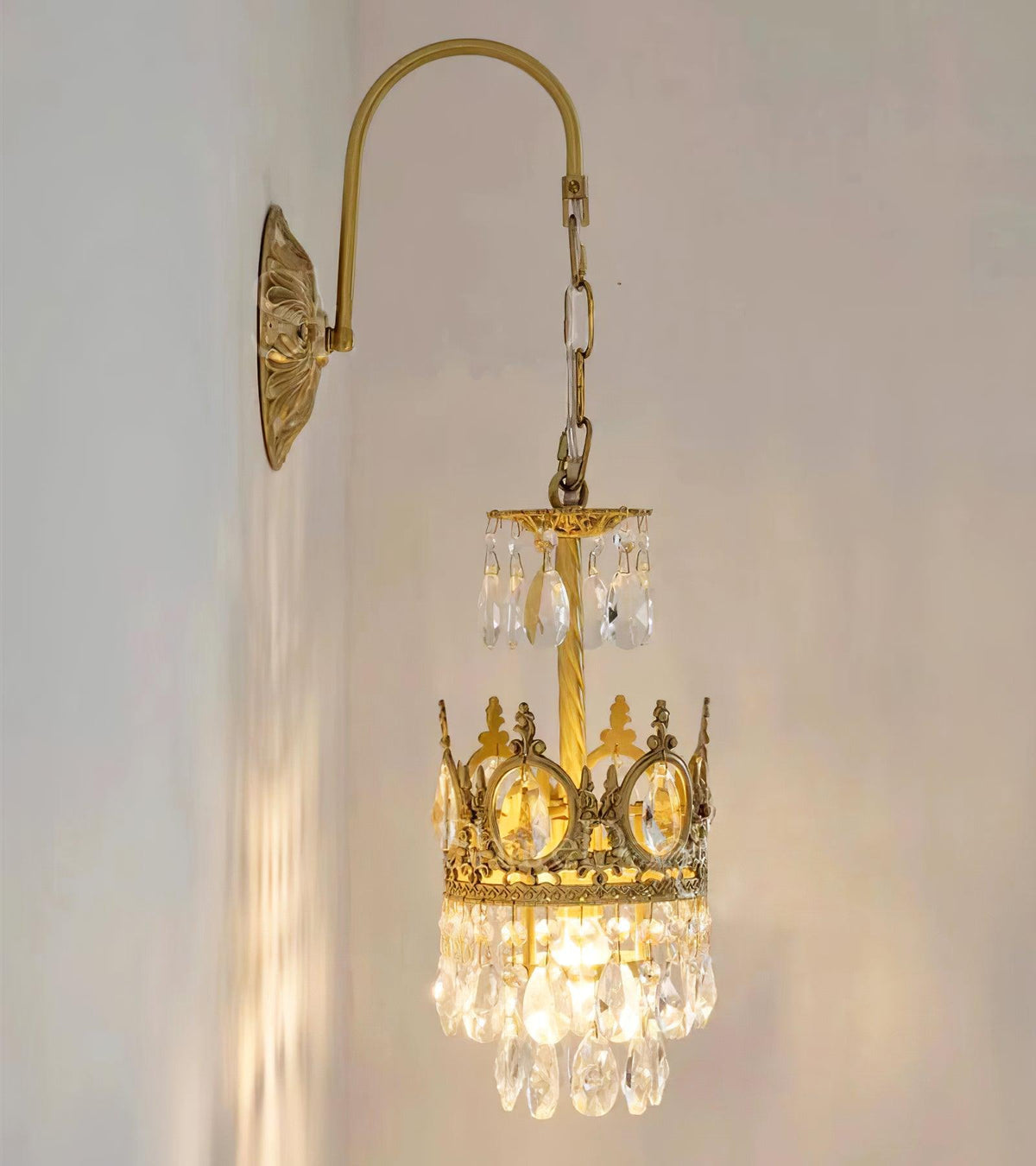 Aplique de pared cristal Crown